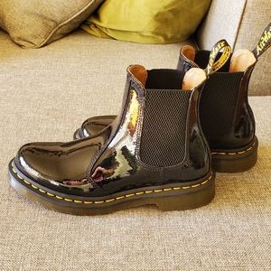 Dr. Martens patent leather Chelsea boots